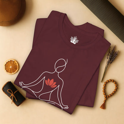 Lotus Heart – Minimalist Yoga Tee