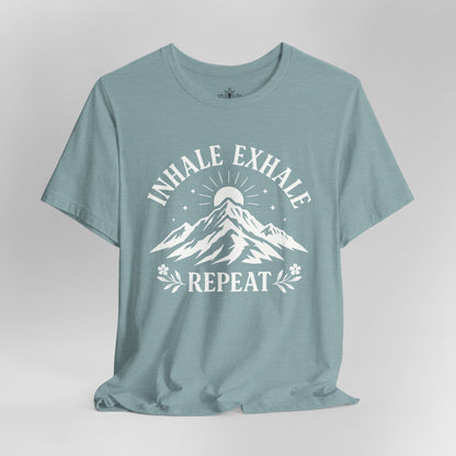 Inhale Exhale Repeat - Mountain Peace Men Tee