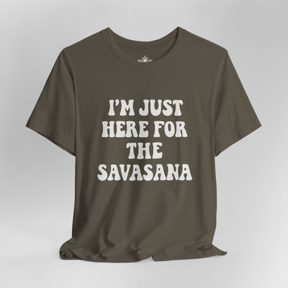 Savasana Only – Funny Yoga Men Tee