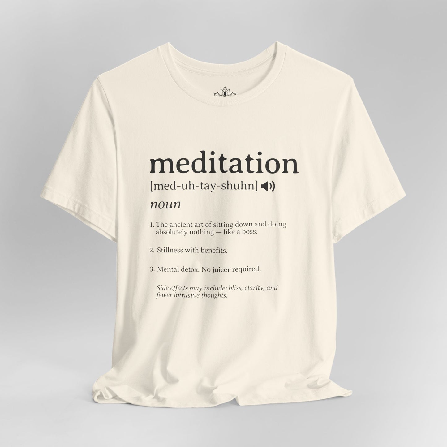 Meditation Definition – Funny Mindful Men Tee
