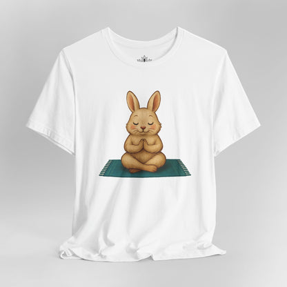 Meditating Bunny – Peaceful Namaste Tee