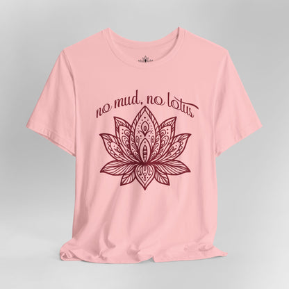 No Mud No Lotus - Mandala Art Yoga Tee