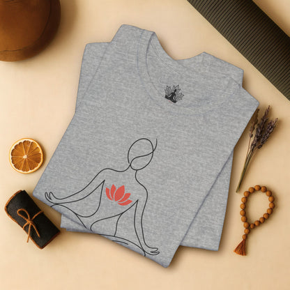 Lotus Heart – Minimalist Yoga Tee