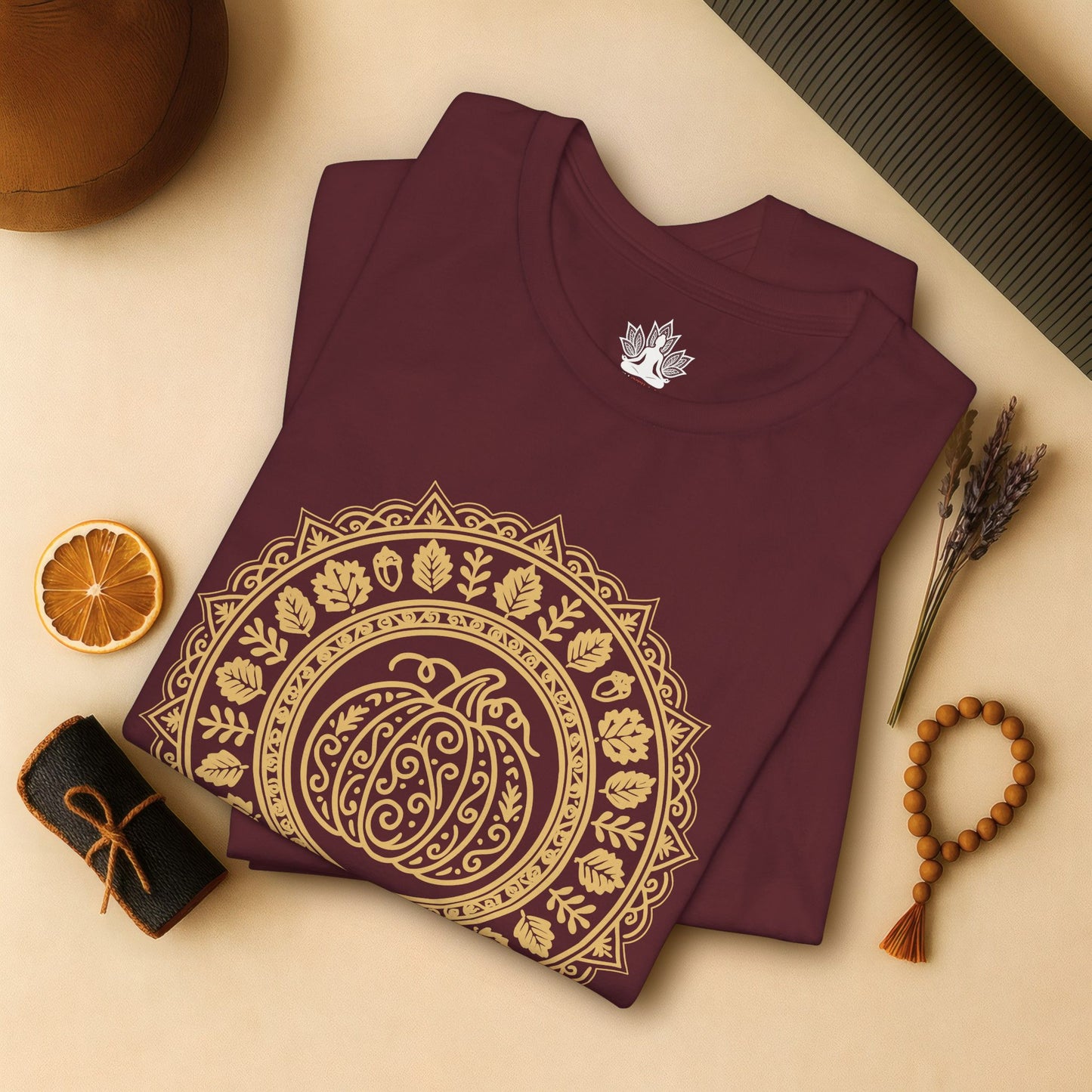 Pumpkin Mandala - Fall Yoga Tee