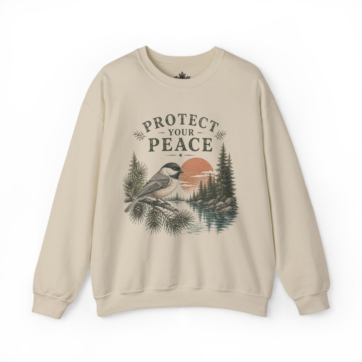 Protect Your Peace Retro Chickadee Sweatshirt