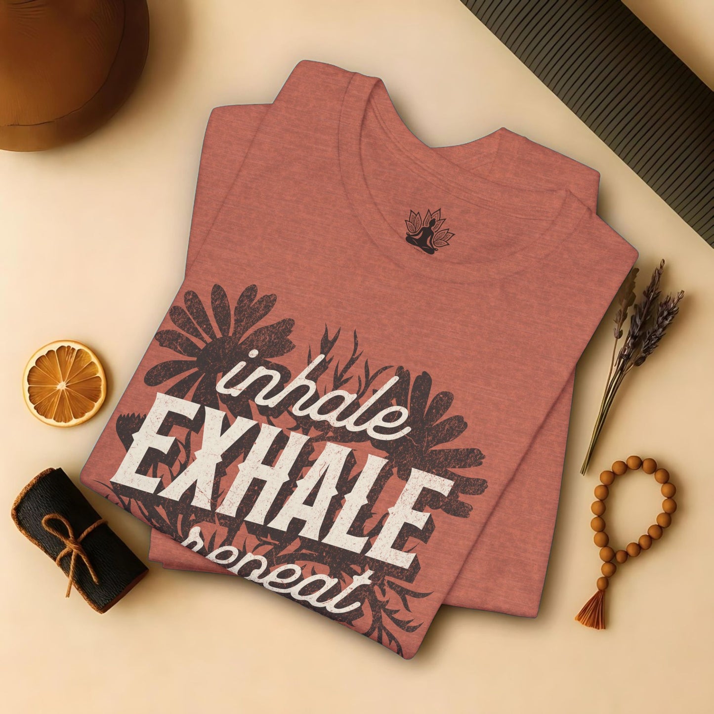 Inhale Exhale Repeat Floral Tee