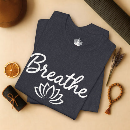 Breathe Lotus - Minimalist Yoga Class Tee