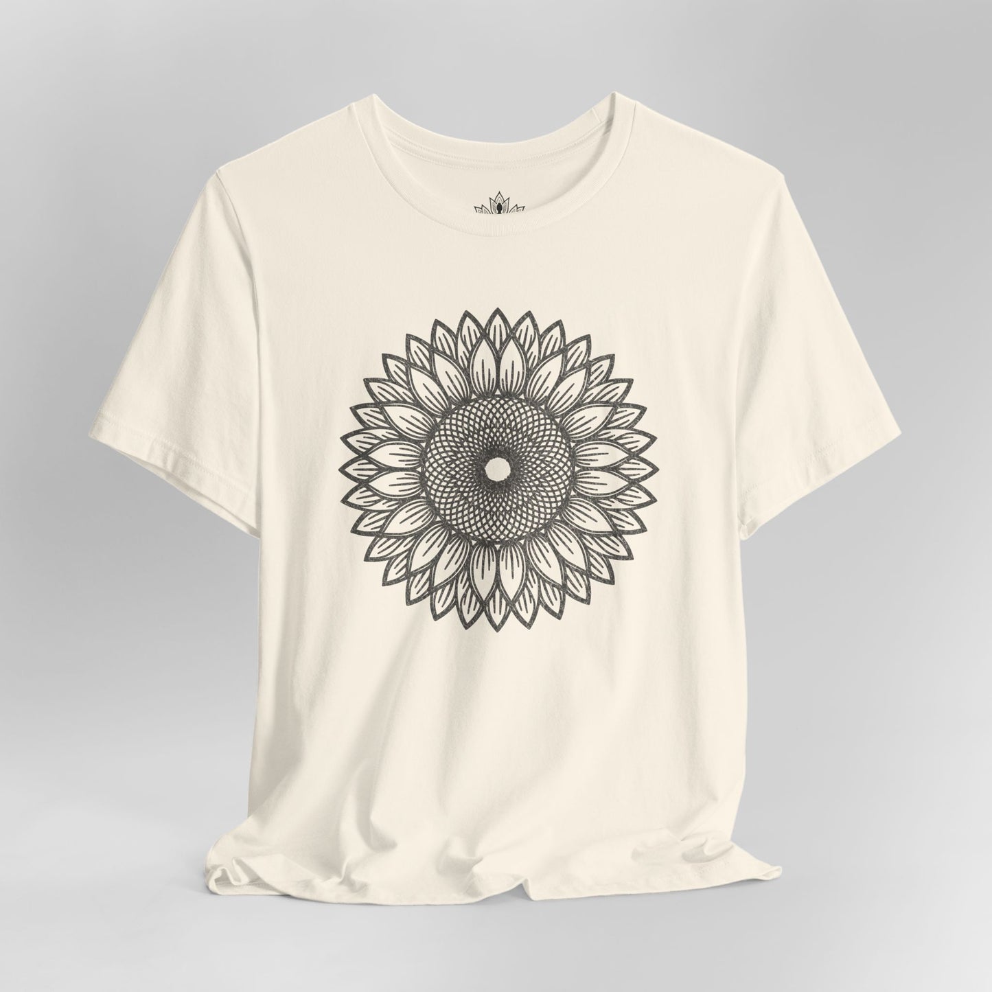 Sunflower Mandala – Geometric Mindful Tee