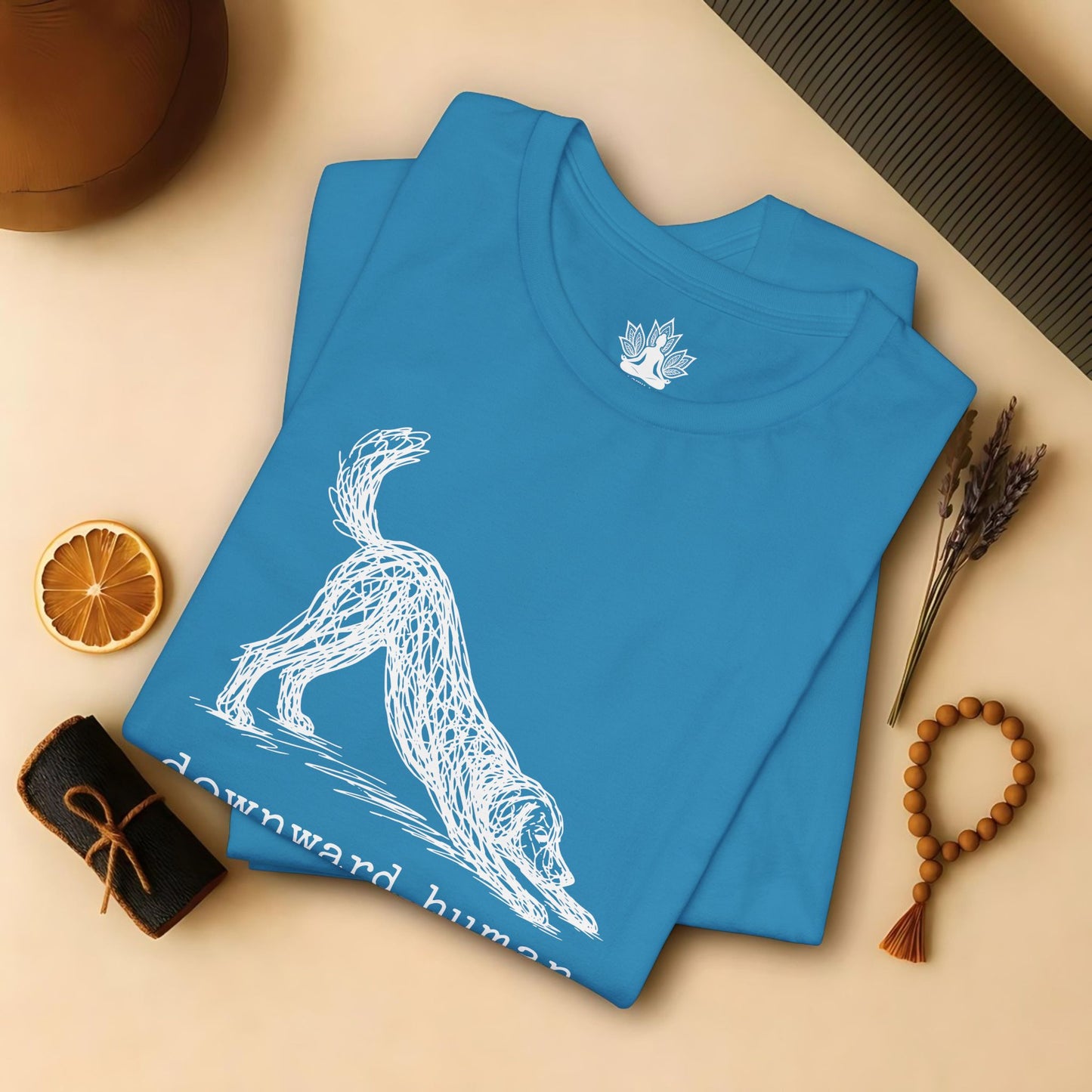 Line Art Downward Human Tee