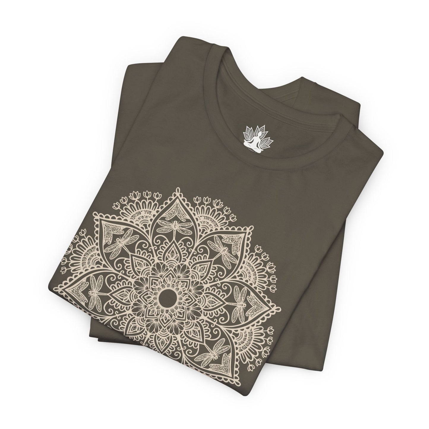 Dragonflies & Flowers Mandala