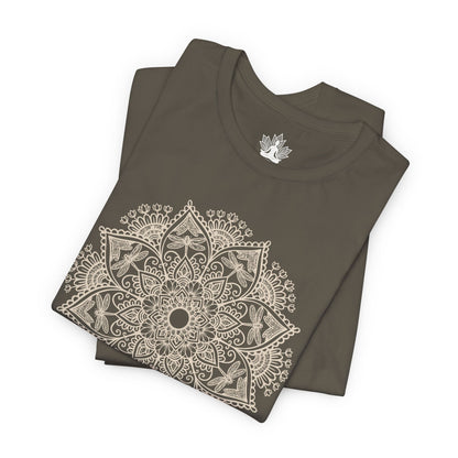 Dragonflies & Flowers Mandala