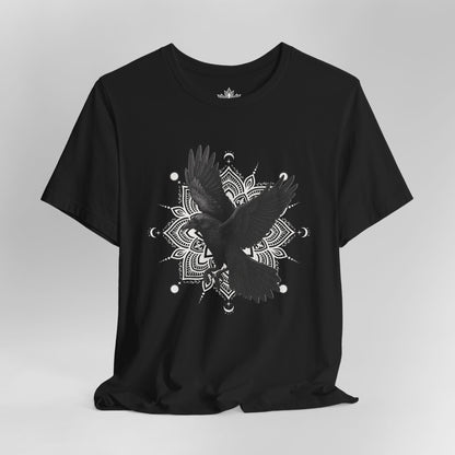 Mystic Raven – Mandala Moon Freedom Men Tee