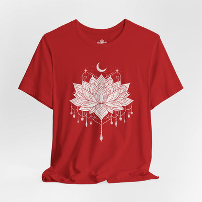 Vintage Moon Lotus Heart - Mandala Yoga Tee