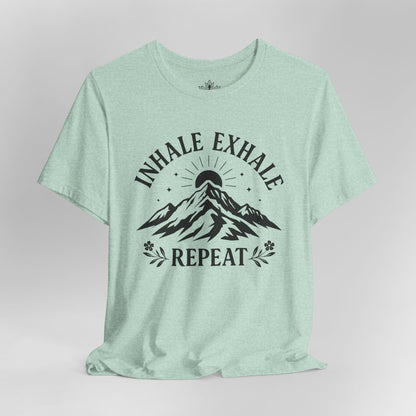 Inhale Exhale Repeat - Mountain Peace Men Tee