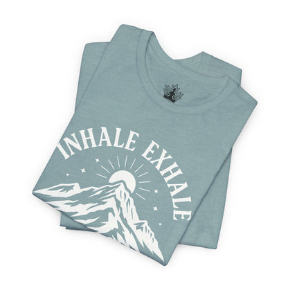 Inhale Exhale Repeat - Mountain Peace Men Tee
