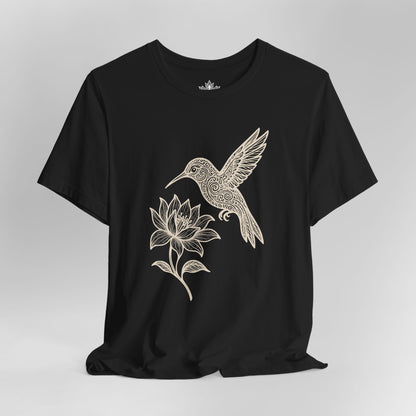 Hummingbird Lotus – Mandala Nature Tee