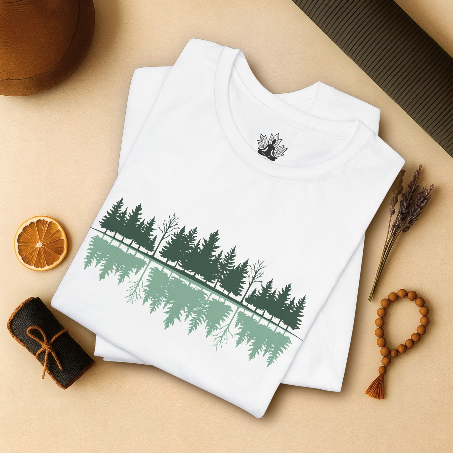Mindful Forest – Reflection Nature Yoga Tee