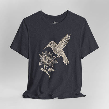 Hummingbird Lotus – Mandala Nature Tee