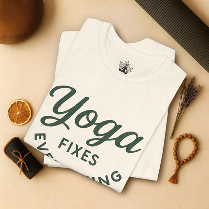 Yoga Fixes Everything – Minimalist Yoga Graphic Tee