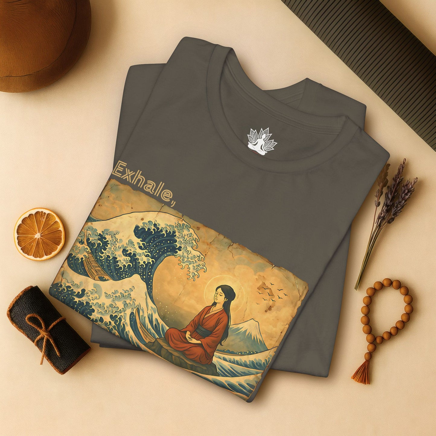 Exhale – Mindful Japanese Wave Tee