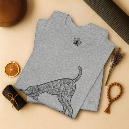 Downward Human – Mandala Dog Yoga Tee