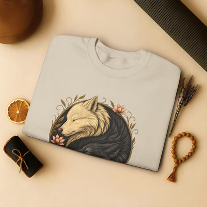 Yin Yang Wolves - Spiritual Balance Sweatshirt