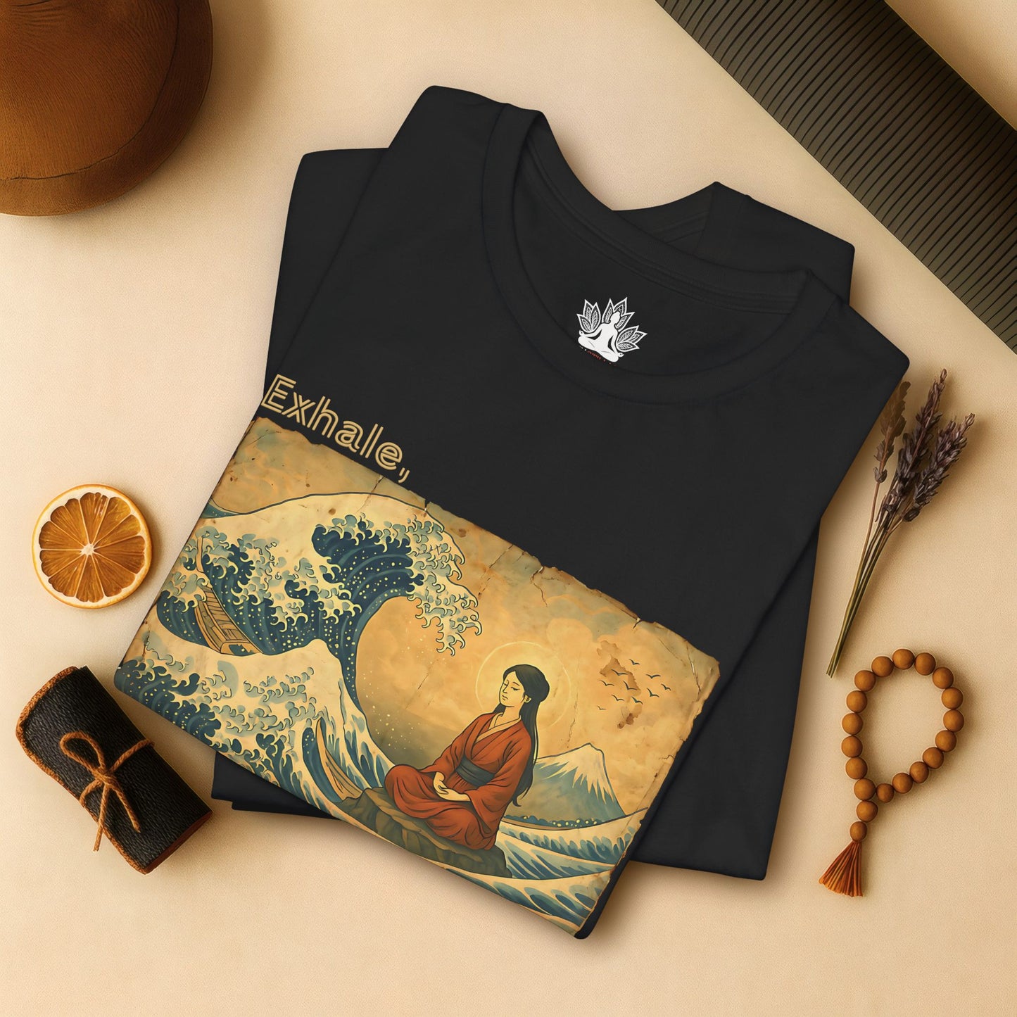 Exhale – Mindful Japanese Wave Tee