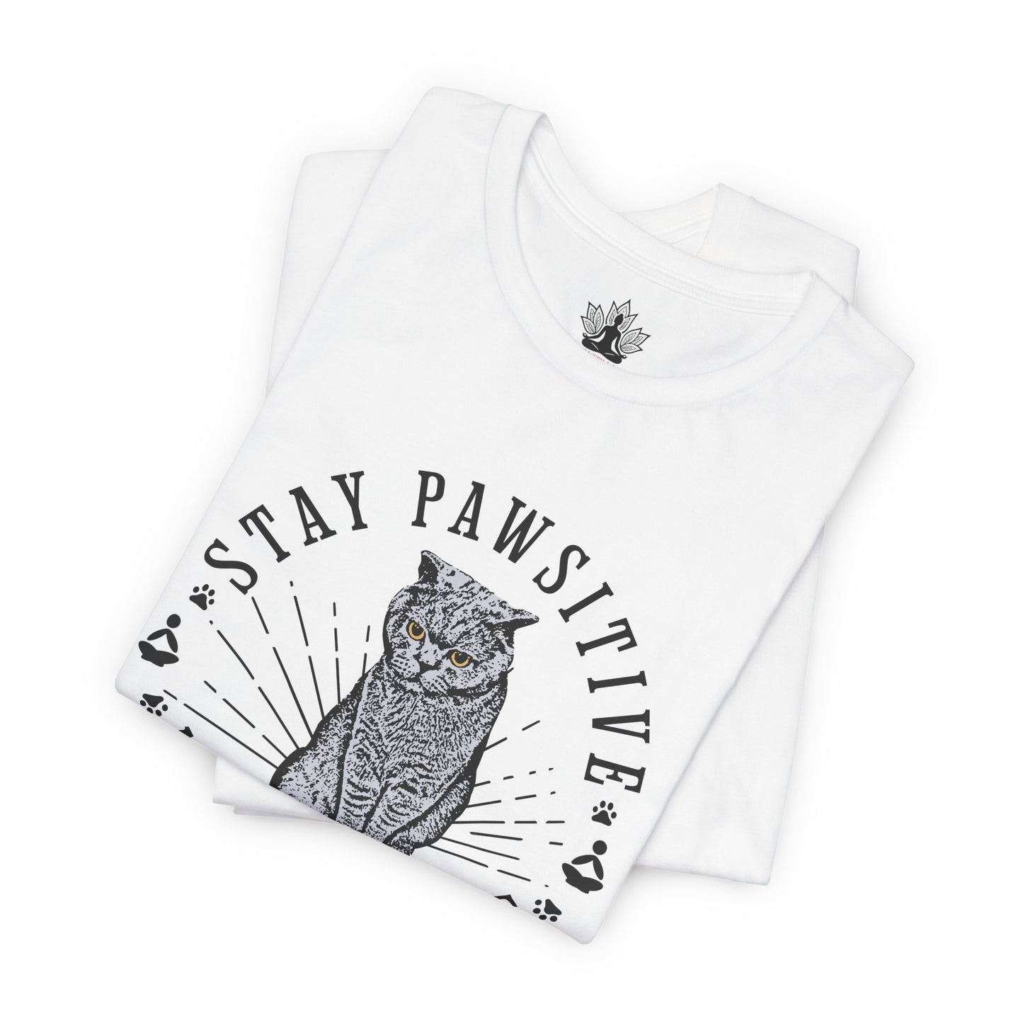 Stay Pawsitive Nameowste – Funny Cat Yoga Men Tee