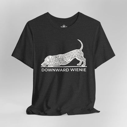 Downward Wienie Dog Pose – Funny Mandala Sausage Dog Tee