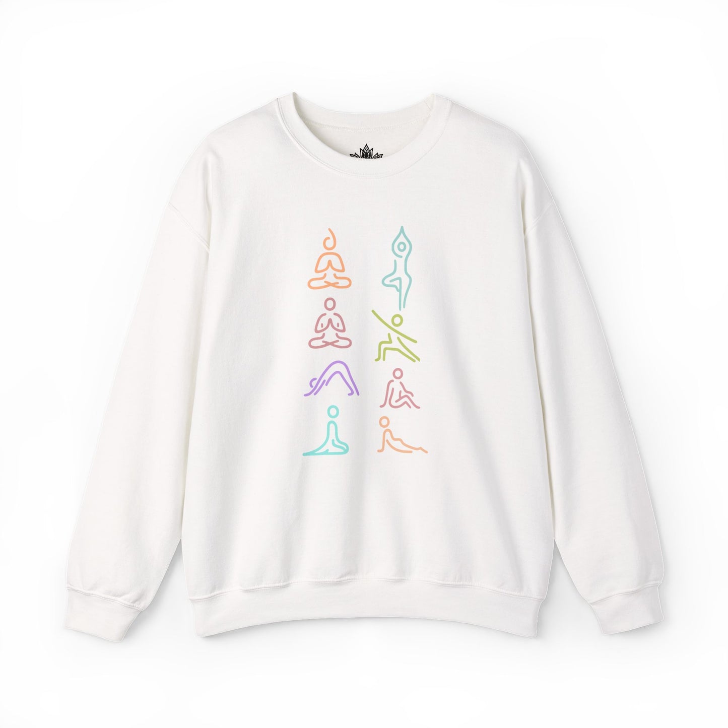 Line Art Yoga Poses Sweatshirt