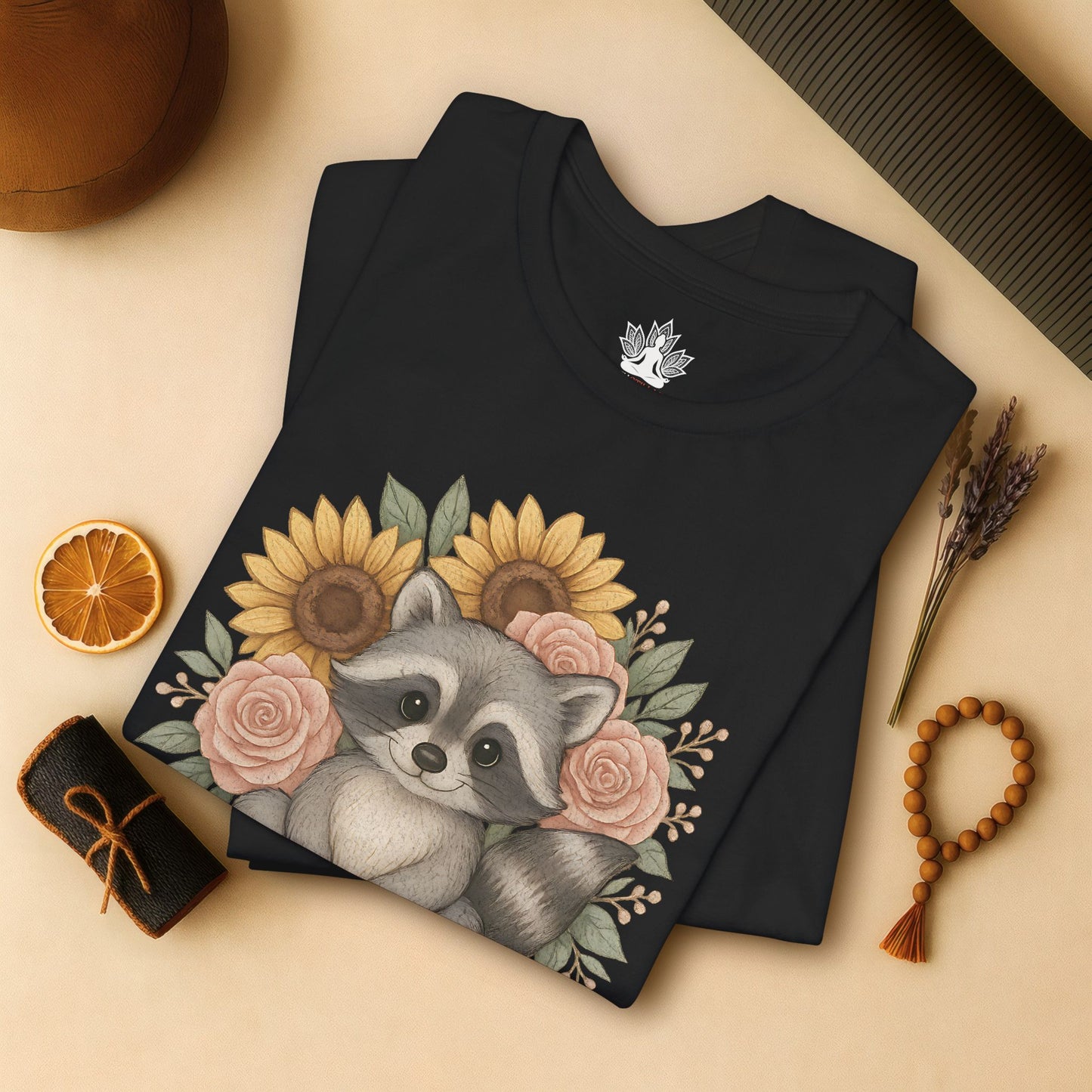 A Savasana Mood – Cute Raccoon Yoga Tee