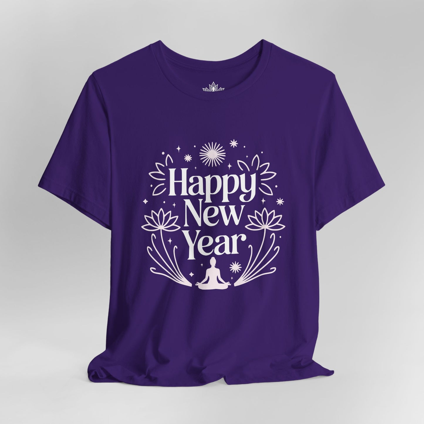 Mindful New Year - Festive Yoga Lotus Tee