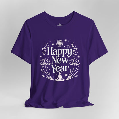 Mindful New Year - Festive Yoga Lotus Tee