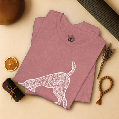 Downward Human – Mandala Dog Yoga Tee