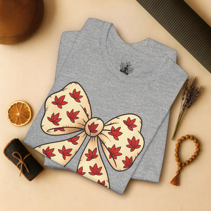 Lotus Cartoon Bow – Cozy Coquette Tee