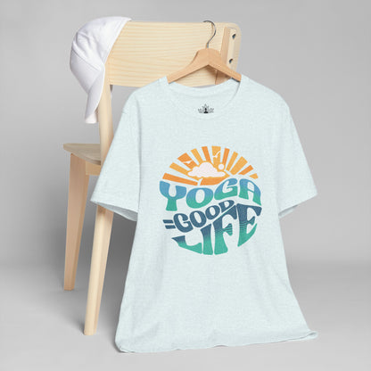 Yoga = Good Life - Happy Vintage Men Tee