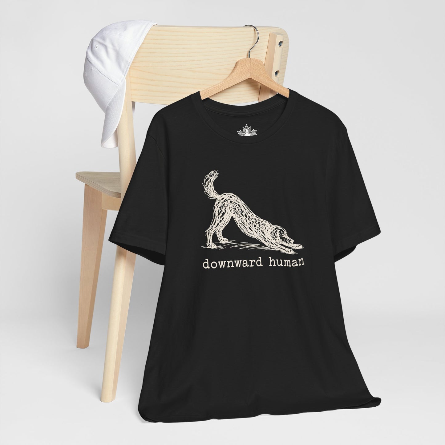 Line Art Downward Human Men Tee