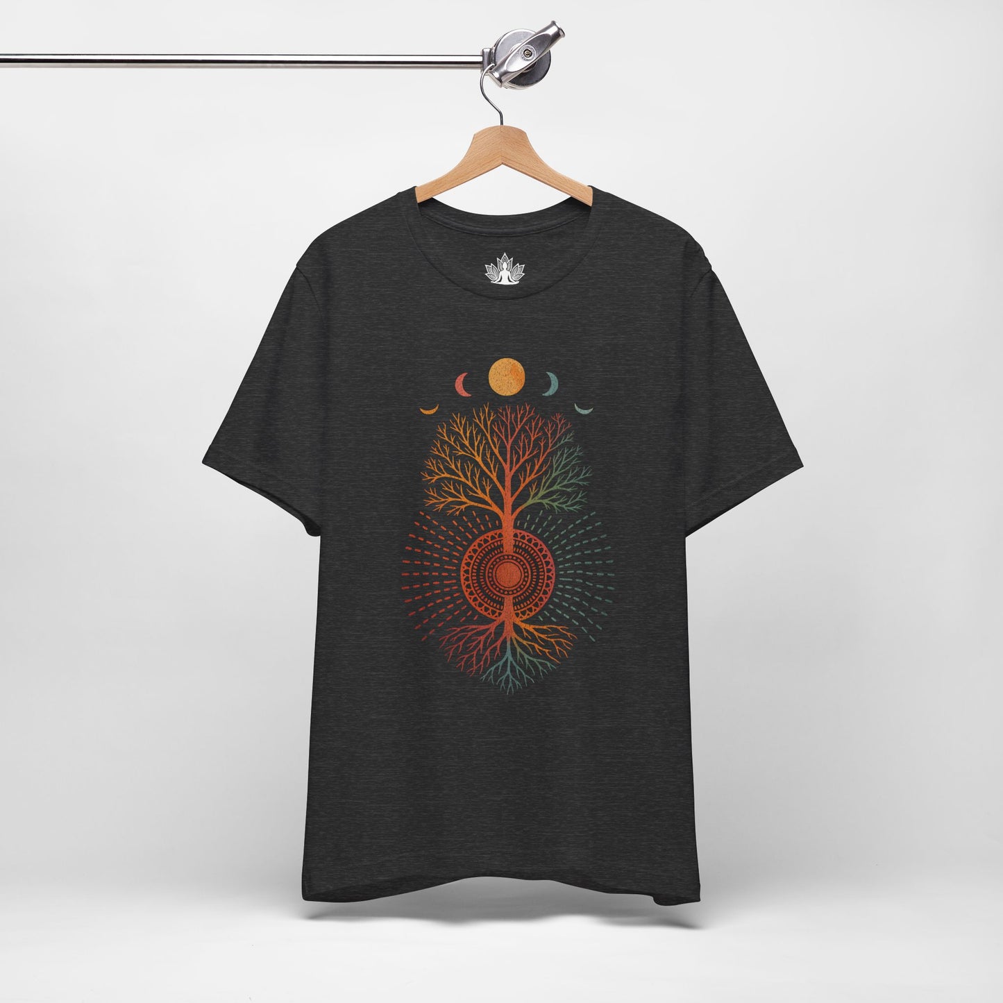 Mystic Roots Rising - Lunar Mandala Men Tee