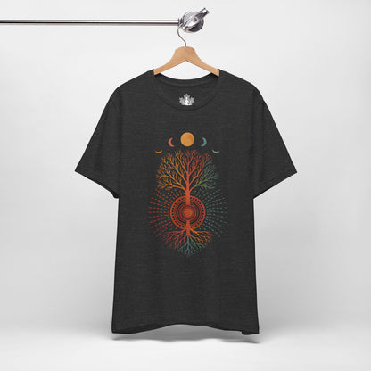 Mystic Roots Rising - Lunar Mandala Men Tee