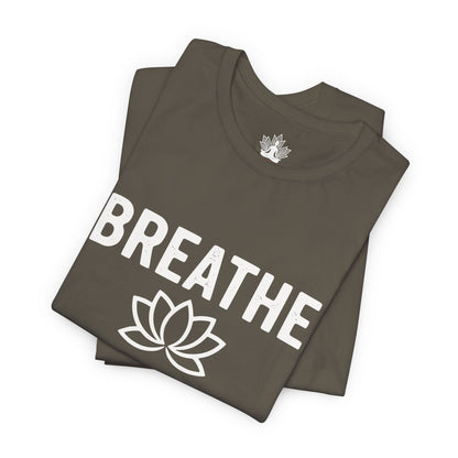 Breathe Lotus – Minimalist Yoga Class Men Tee