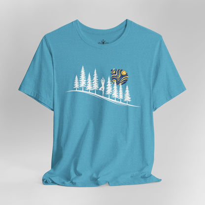 Forest Tree Pose In The Moonlight Tee
