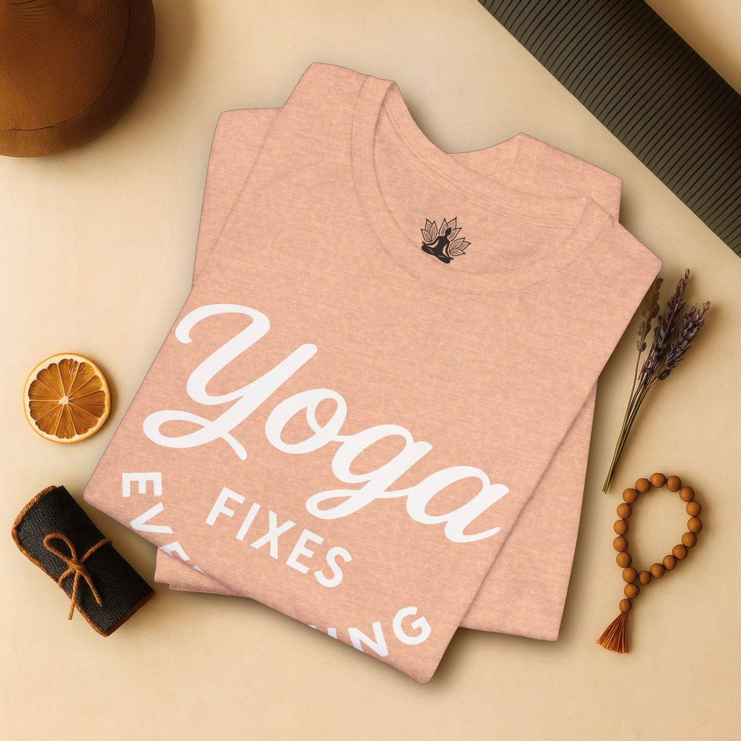 Yoga Fixes Everything – Minimalist Yoga Graphic Tee