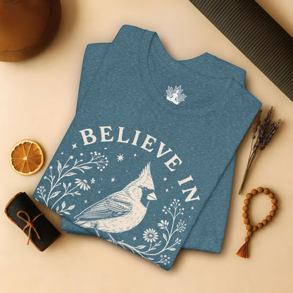Believe In Good Cardinal Bird Tee