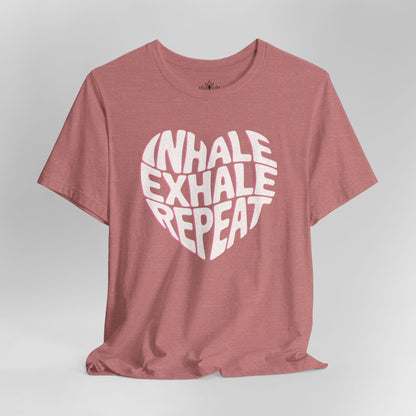 Inhale Exhale Repeat – Mindful Heart Tee