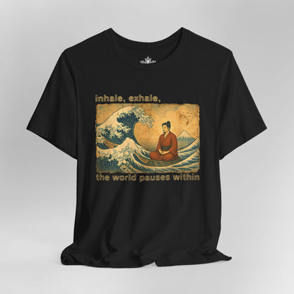 Inhale Exhale Japanese Wave Men Tee