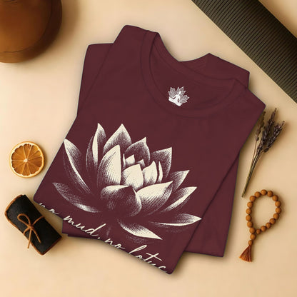 No Mud, No Lotus Shadow Art Tee