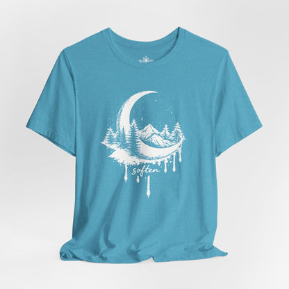 Soften Moon Mountain - Peaceful Meditation Tee