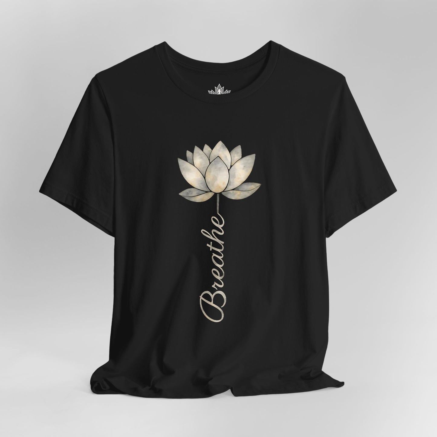 Breathe - White Lotus Bloom Tee