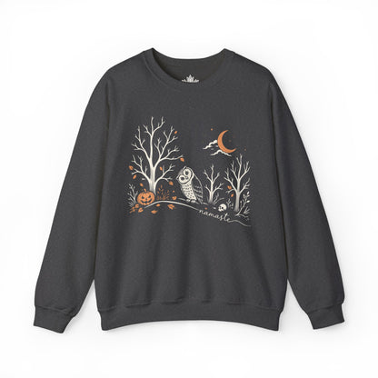 Namaste Forest Owl Halloween Edition Sweatshirt