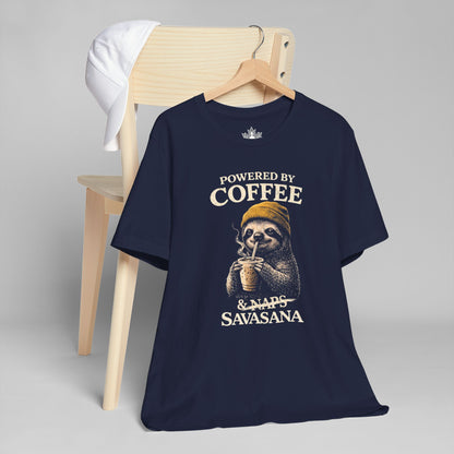 Powered By Coffee & Savasana Men Tee